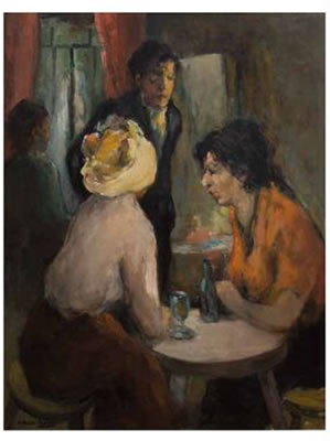 A Conversation in a Pub by Alexander Rose Innes - Auction record, sale price, and art valuation. Compare with similar artists and explore comparable artworks.