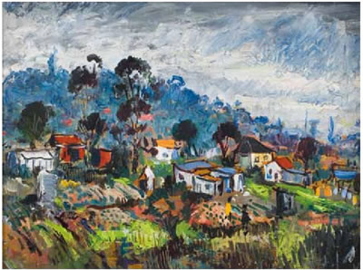 Houses beneath a Hill