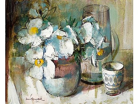 Still Life with Daisies and Vessels