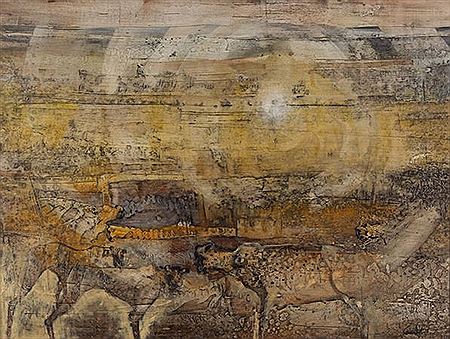 Leopards in a Barren Landscape