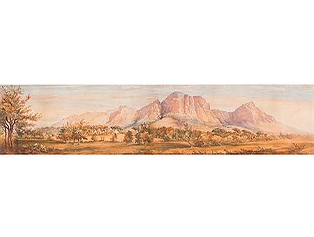 Panorama of Table Mountain with Bishopscourt in the Distance by Thomas W Bowler - Auction record, sale price, and art valuation. Compare with similar artists and explore comparable artworks.