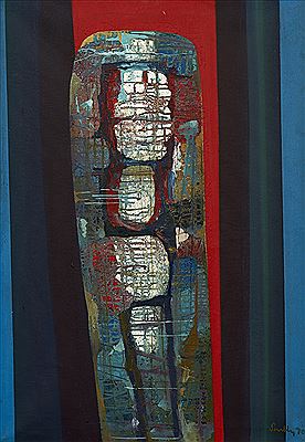 Totemic Abstract Composition