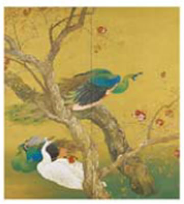 Peafowl and Pomegranate Barks