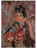 Girl with Samisen