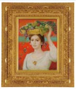 Woman carrying a Basket on her Head