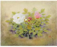 Peonies by Insho Domoto - Auction record, sale price, and art valuation. Compare with similar artists and explore comparable artworks.