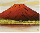 The Mount Fuji in Red