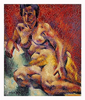 Desnudo sentada