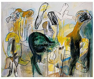 Sample artwork by Alfonso Gomez Bonifacio (1933 - 2011), known for expressionist, surrealist painting - View similar artists and auction records
