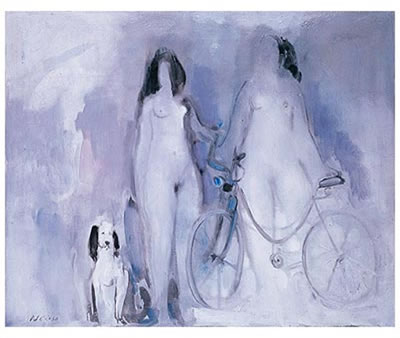 Sample artwork by Antonio Rodriguez Valdivieso (1918 - 2000), known for figurative painting with a reduced palette - View similar artists and auction records