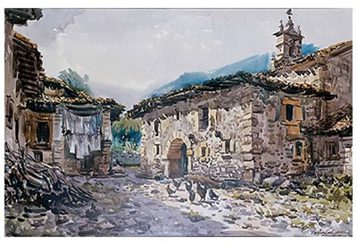 Pueblo con gallinas by Vincente Pastor Calpena - Auction record, sale price, and art valuation. Compare with similar artists and explore comparable artworks.