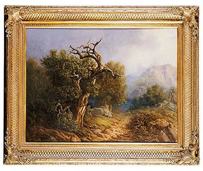 Paisaje con montañas