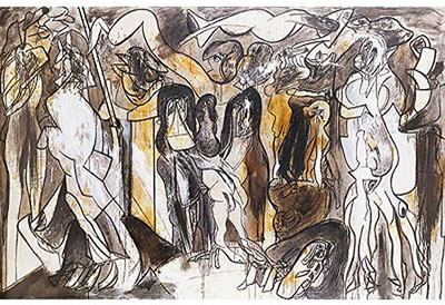 Alrededor del árbol dorado by Alfonso Gomez Bonifacio - Auction record, sale price, and art valuation. Compare with similar artists and explore comparable artworks.