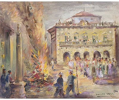 Hogueras de san Juan by Bernardino Bienabe Artia - Auction record, sale price, and art valuation. Compare with similar artists and explore comparable artworks.