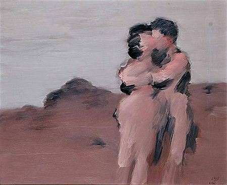 Pareja en un paisaje