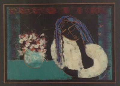 Woman with Flowers