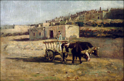 INDIAN DRIVING OX CART