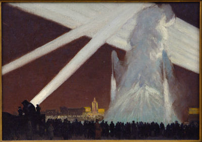 Fountain and Search Lights Century of Progress by Rudolph Ingerle - Auction record, sale price, and art valuation. Compare with similar artists and explore comparable artworks.