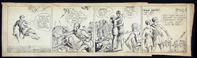 BUCK ROGERS DAILY COMIC STRIP ORIGINAL ART (JOHN F. DILLE CO., 1929)