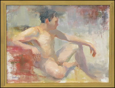 MALE NUDE by Jayne Bellows - Auction record, sale price, and art valuation. Compare with similar artists and explore comparable artworks.