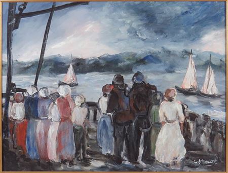 The Ferry by Carla Mazzucato - Auction record, sale price, and art valuation. Compare with similar artists and explore comparable artworks.
