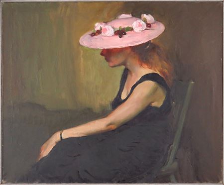Lady With Hat by Victor Lasuchin - Auction record, sale price, and art valuation. Compare with similar artists and explore comparable artworks.
