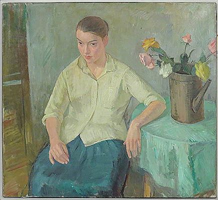 WOMAN WITH FLOWERS