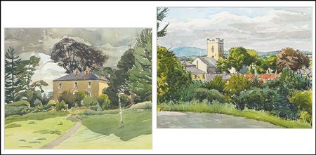 VIEW OF AND FROM THE DEANERY, KILLALOE IRELAND.