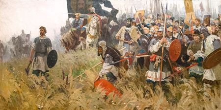 Sample artwork by Aleksandr Pavlovich Bubnov (1908 - 1964), known for painting - View similar artists and auction records