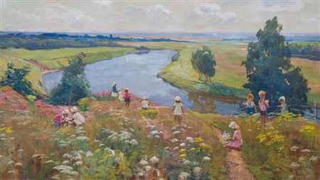 Children by Amir Nuriakhmetovich Mazitov - Auction record, sale price, and art valuation. Compare with similar artists and explore comparable artworks.