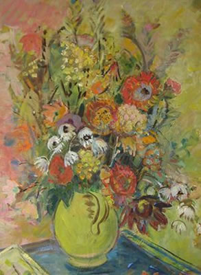 SPRING FLOWERS IN A VASE