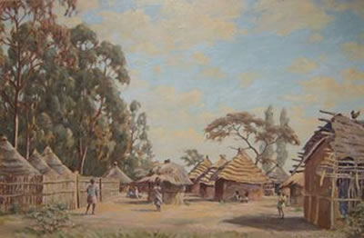 RURAL VILLAGE SCENE