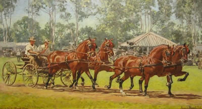 HACKNEY TEAM, PAARL SHOW by Ivanonia Roworth - Auction record, sale price, and art valuation. Compare with similar artists and explore comparable artworks.