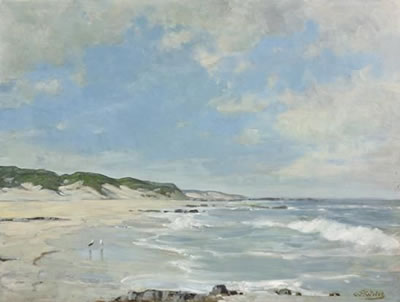 A SEASCAPE NEAR KNYSNA by Walter Gilbert Wiles - Auction record, sale price, and art valuation. Compare with similar artists and explore comparable artworks.