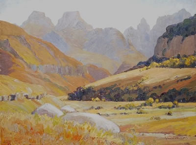 THE CATHEDRAL GROUP, DRAKENSBERG MOUNTAINS by John Williams - Auction record, sale price, and art valuation. Compare with similar artists and explore comparable artworks.
