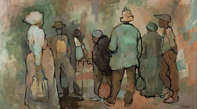 Sample artwork by Anthony Strickland (1920 - 2000), known for painting - View similar artists and auction records