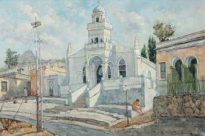 The loop street mosque by Bruce Hancock - Auction record, sale price, and art valuation. Compare with similar artists and explore comparable artworks.