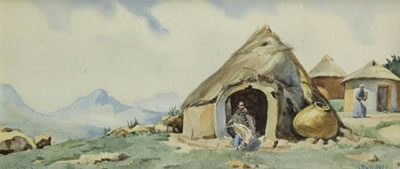 NEAR BUTHA-BUTHE BASUTOLAND by Constance Helen Greaves - Auction record, sale price, and art valuation. Compare with similar artists and explore comparable artworks.