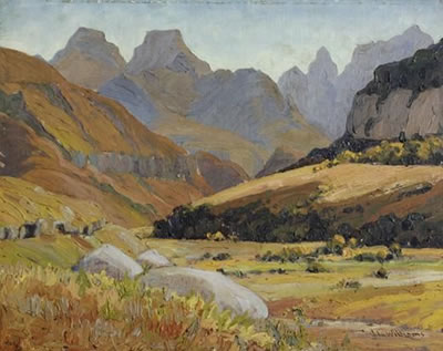 THE CATHEDRAL GROUP, DRAKENSBERG MOUNTAINS