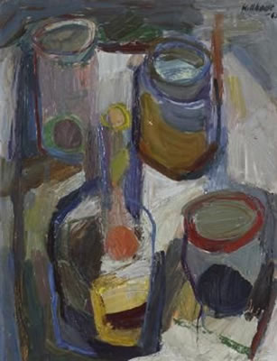 STILL LIFE WITH BOTTLES