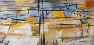 TRAIN LINES by Anna Vorster - Auction record, sale price, and art valuation. Compare with similar artists and explore comparable artworks.