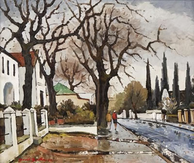 WINTER STREET SCENE, PAARL