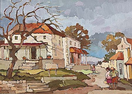 BOLAND STREET SCENE WITH FIGURES