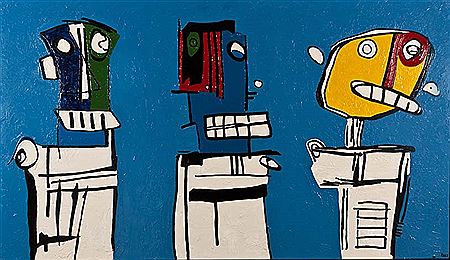 Sample artwork by Paul Johan du Toit (1965 - 2014), known for painting, sculpture, ceramic, murals - View similar artists and auction records