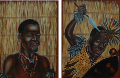 Sample artwork by Mizream Maseko (1927 - 1994), known for painting - View similar artists and auction records