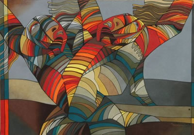 DANCE IN AGONY by Leonard Tshela Mohapi Matsoso - Auction record, sale price, and art valuation. Compare with similar artists and explore comparable artworks.