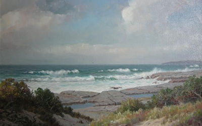 ROCKY SEASCAPE by Roy Cecil Taylor - Auction record, sale price, and art valuation. Compare with similar artists and explore comparable artworks.