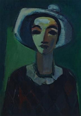 BOY IN A CREAM HAT by Carl Adolph Buchner - Auction record, sale price, and art valuation. Compare with similar artists and explore comparable artworks.