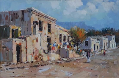 MALAY QUARTER, CAPE TOWN by Wessel Marais - Auction record, sale price, and art valuation. Compare with similar artists and explore comparable artworks.