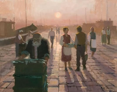 ON THE DOCKS IN THE EARLY MORNING